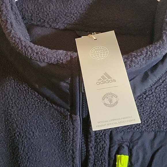 Adidas. MANCHESTER UNITED. Men's fleece with full zipper. - Picture 4 of 8
